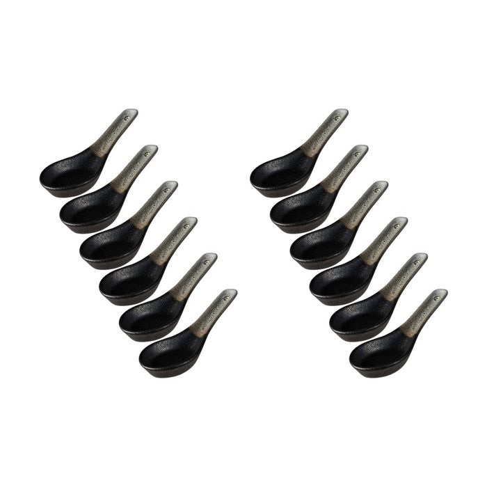 12x Maxwell & Williams Caviar Umi Porcelain Spoon Cooking Utensil 13.5cm