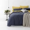 Park Avenue Vintage Washed Cotton Blue Quilt Cover Set