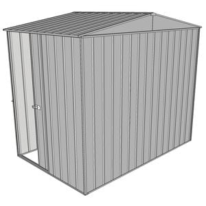 Build-a-Shed 2.3 x 1.5 x 2.3m Gable Single Sliding Side Door Shed - Zinc