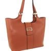 Milleni Women's Handbag Vegan Leather Fashion Chic Caryall Tote Bag Tan