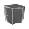 Build-a-Shed 1.5 x 2.3 x 2.0m Skillion Double Hinged Side Door Shed - Grey