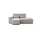 Foret 3 Seater Sofa Modular Corner Lounge Couch Fabric Right Chaise Beige