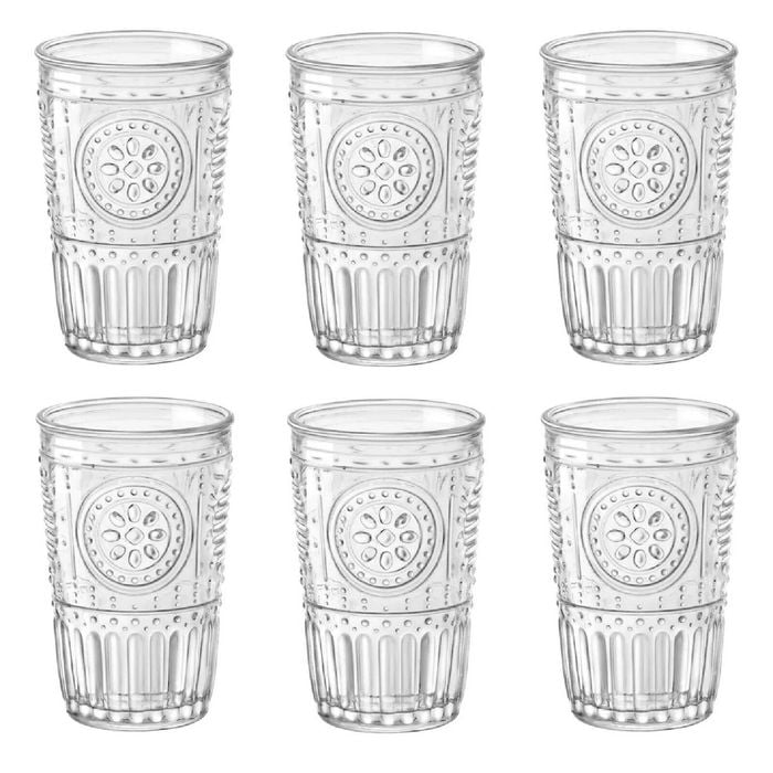 Bormioli Rocco Romantic Water Tumbler 340ml Set of 6