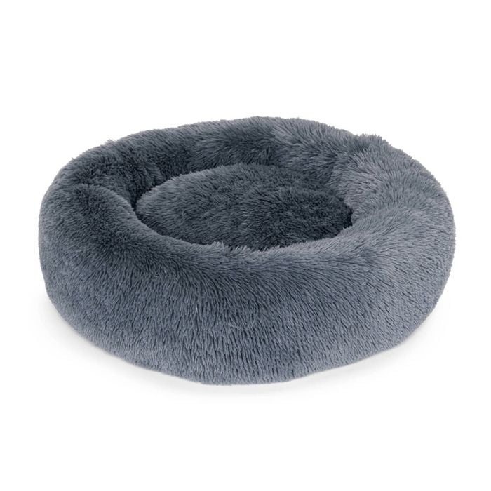 Superior Pet Plus Curl Up Cloud Calming Pet Bed Tranquil Grey Medium 60cm