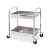 SOGA 2 Tier 85x45x90cm Stainless Steel Kitchen Trolley Medium