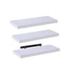 Takara Seiso Floating Wall Shelves Display Rack (set Of 3) Medium 60cm White