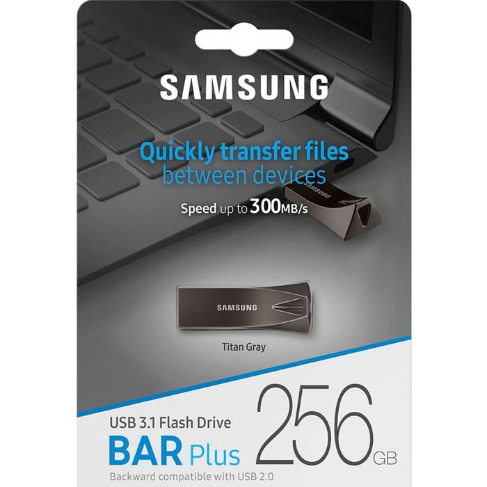 Samsung Usb 3.1 256gb Flash Drive Bar Plus Memory Stick 300mb/s Muf-256be4