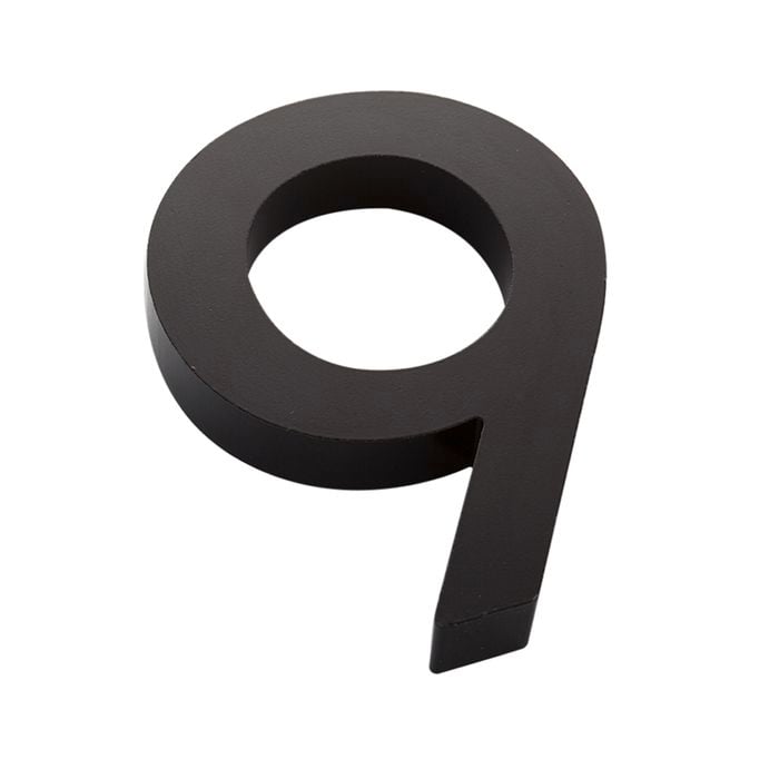 Sandleford 100mm Black Edge House Number 9