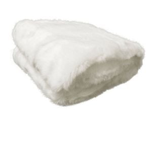 Faux Fur Animal Assorted Throw Rug 127 x 152 cm Polar Bear