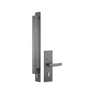 Gainsborough Satin Graphite Trilock Omni Allure Double Cylinder Entrance Set