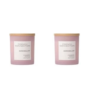 2PK French Connection Marshmallow (Strawberry Prosecco) Medium Candle 200g