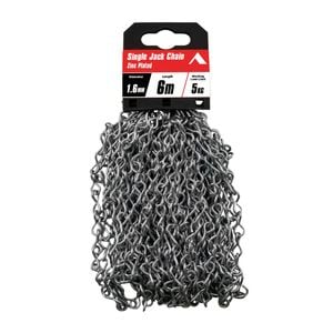 Pinnacle 1.6mm x 6m Zinc Plated Single Jack Chain 