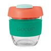 Avanti Glass GoCup W/ Thermal Grip 236ml 8oz Green/Coral/Sea Foam