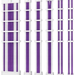 Antec Psu -  Sleeved Extension Cable Kit V2 - Purple / White. 24pin Atx, 4+4 Eps, 8pin Pci-e, 6pin Pci-e, Compatible With Standa