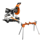 AEG 254mm Dual Bevel Mitre Saw and Stand Combo