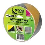 Croc Grip 5m x 50mm Yellow & Black Anti-Slip Tape