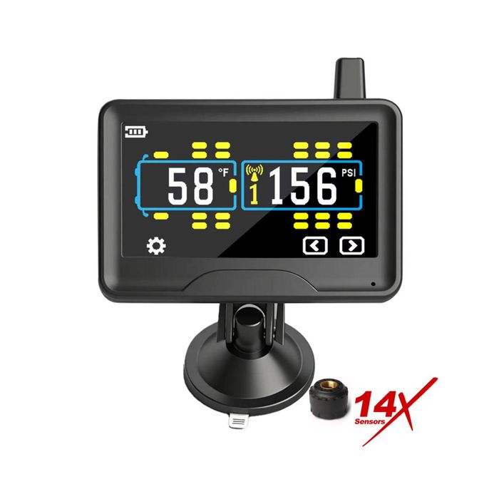 Touchscreen Truck Tpms With Low-pressure External 14x Sensors