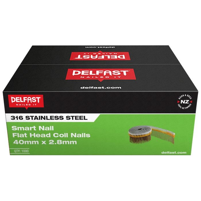 Delfast SmartNail 40 x 2.8mm 316 Stainless Steel Coil Nails