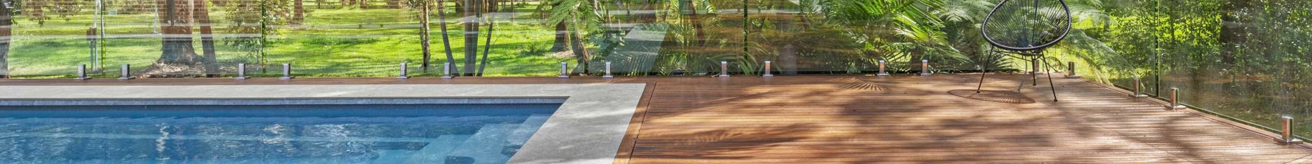 Image of pool with parkside timber in shot