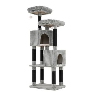 Costway 156cm Cat Tree Tower Condos Perch Bed Scratching Posts