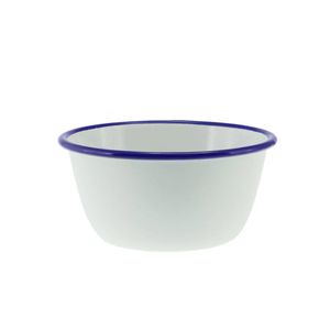 Falcon Pudding Basin 850ml White & Blue