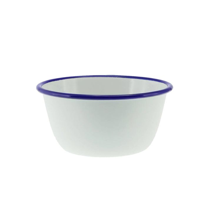 Falcon Pudding Basin 850ml White & Blue