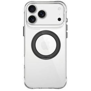 Icoverlover For Iphone 17 Pro Clear Case Compatible With Magsafe Ring Kickstand