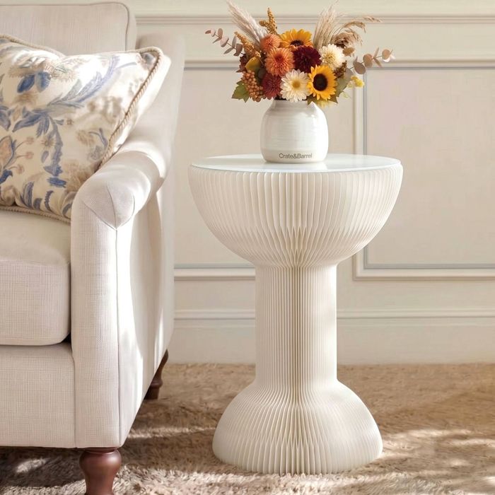 Artiss Paper End Table Coffee Table Bedside Side Table White