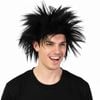 ROCKSTAR WIG Punk Costume Party Fancy Spiky Hair Disco Dress 70s 80s Rock