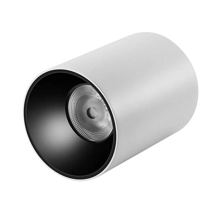 Eli & Co. Lighting Faro 15W Surface Mounted LED Cylinder Downlight 4000K CRI90 - White Pack of 3