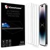Icoverlover [4-pack] For Iphone 15 Pro Max Tempered Glass Screen Protectors
