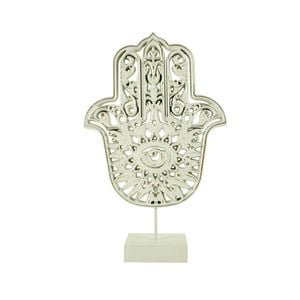 Maine & Crawford Karma 39cm Hand On Stand Ornament - White