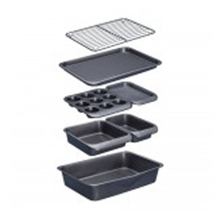 7pc Mastercraft Smart Space Non-Stick Stacking Bakeware Pan/Tray Cooking Set