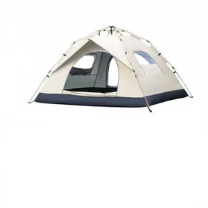 NNEOBA 3-4 Person Outdoor Quick-Opening Camping Tent Fully Automatic Ivory