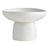Ecology Bisque Large Foot Bowl 30cm White.