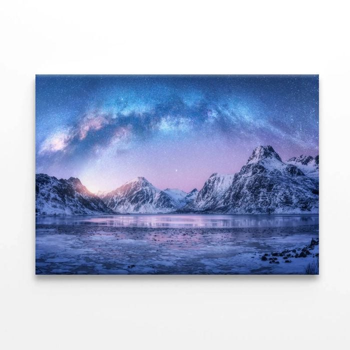 Foreground & Mountains  Print 100% Australian Made 150 x 100cm  (Stretched)