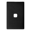 HPM Linea Cover Plate 1 Gang 82 x 127mm Asphalt