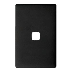 HPM Linea Cover Plate 1 Gang 82 x 127mm Asphalt