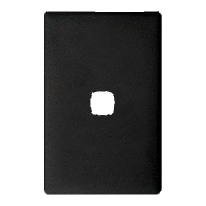 HPM Linea Cover Plate 1 Gang 82 x 127mm Asphalt