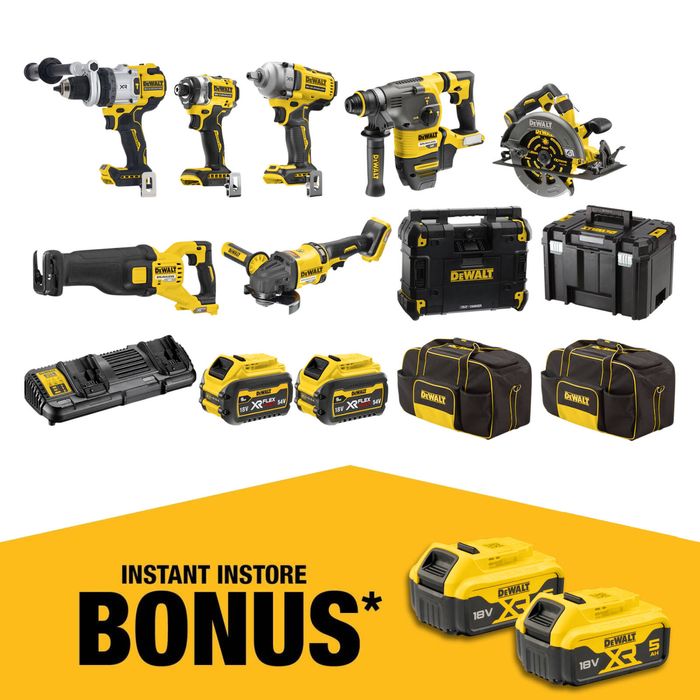 DeWALT 18V/54V XR 9.0Ah 8 Piece Mixed Voltage Combo Kit DCZ803X2-XE
