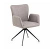 Modern Furniture Laura Swivel 62x86cm Dining Chair - Grey & Black