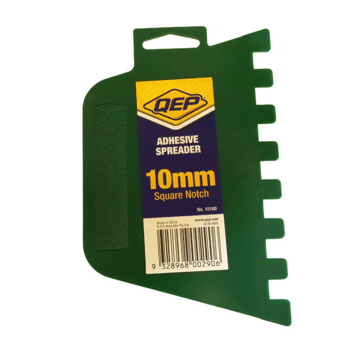 QEP 10mm Square Notch Plastic Adhesive Spreader