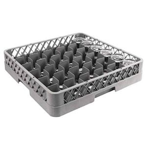 Vogue Glass Rack 36 Compartments Commercial 500x500mm Dishwasher Safe Kitchen Barware Storage