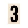Sandleford 60 x 35mm 3 Black and White Self Adhesive Numeral