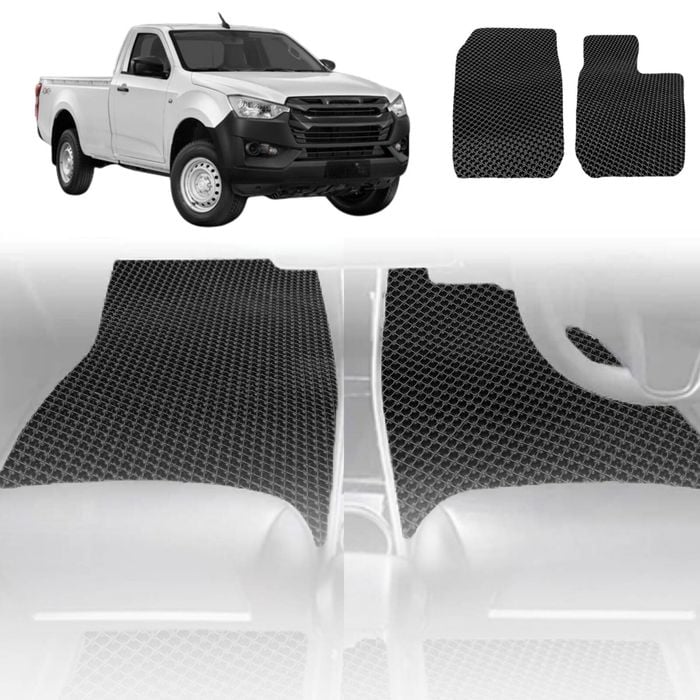 6D Diamond Car Floor Mats for Isuzu D-Max Single Cab 2020-Current-Outback GT