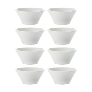 8PK Maxwell & Williams White Basics Conical Dip 8cm
