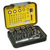 Stanley 1/4 in. (25mm) 39 Piece Drive Bits and Magnetic Bit Holder with Lock-Ring Set