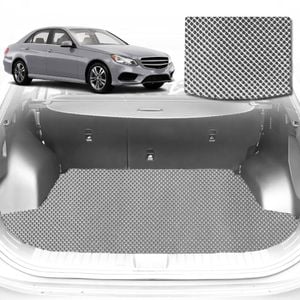 6D Diamond Car Boot Mat for Mercedes-Benz E-Class Sedan (W212)2009-2016-Sedan-Cargo Mat-Grey-Outback GT