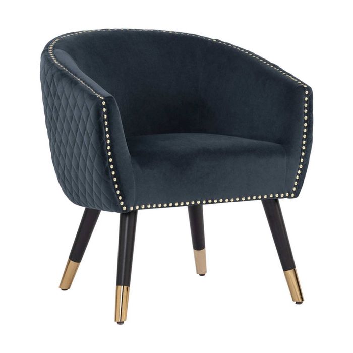 Modern Furniture DENIZ 65x77cm Lounge Chair Modern Furniture- Denim Blue