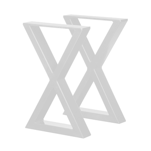 Rapid 300 x 450 x 50mm White Steel Tube San Pedro Bench Leg